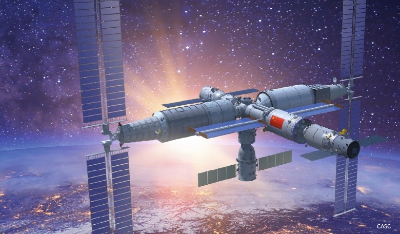 China intends to achieve three firsts on its space station in 2022 with the first combined flight of six spacecraft, the first six-month stay of taikonauts, and the first time two crews will stay in orbit simultaneously.
