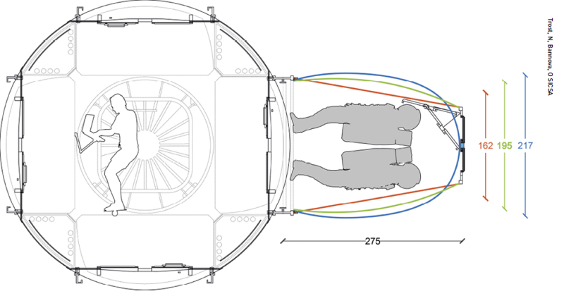 Deployable airlock concepts interior dimensions and geometries