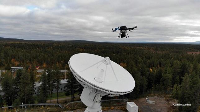 Drones can be useful in overcoming the challenges of testing large antennas.