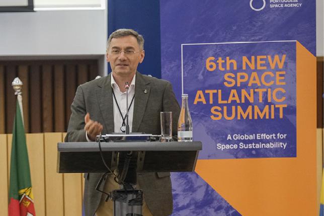 IISL President Kai-Uwe Schrogl participating in the New Space Atlantic Summit in Lisbon
