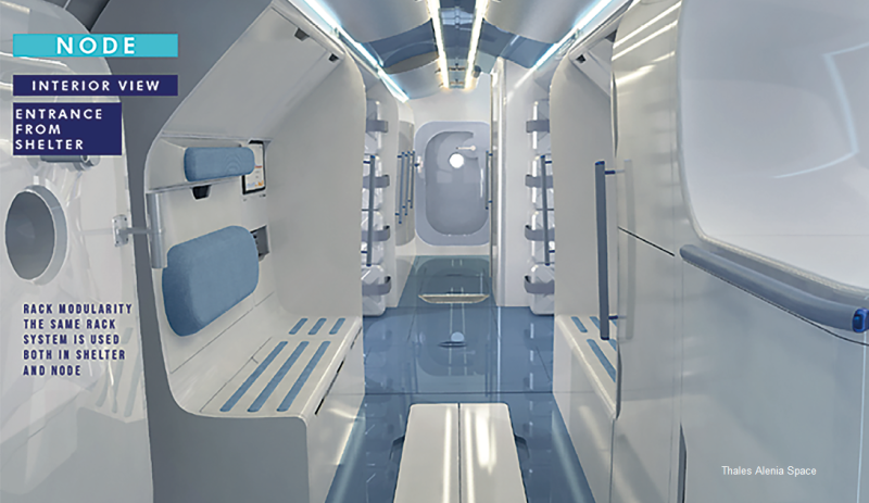 Fig 5: Lunar Habitat interior view.