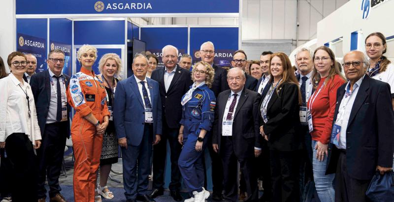 Asgardia’s head of national Dr Igor Ashurbeyli with space nation ministers.