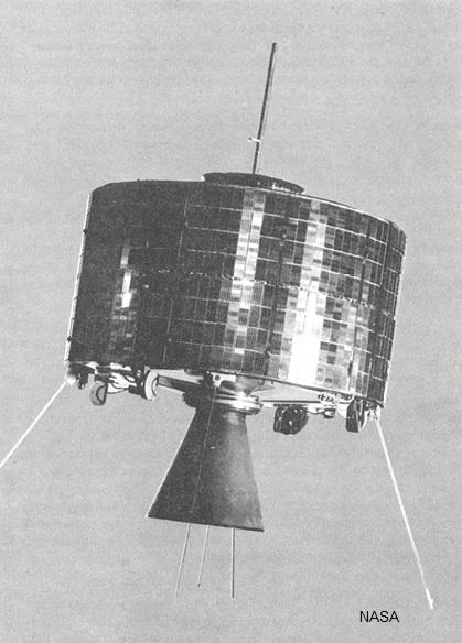 The first geostationary satellite, Syncom 3, was launched in 1964.