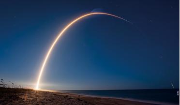 Arch of achievement – SpaceX Starlink launch from Cape Canaveral, Florida.