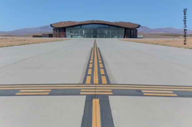 Facade of the Gateway to Space, used by Virgin Galactic.