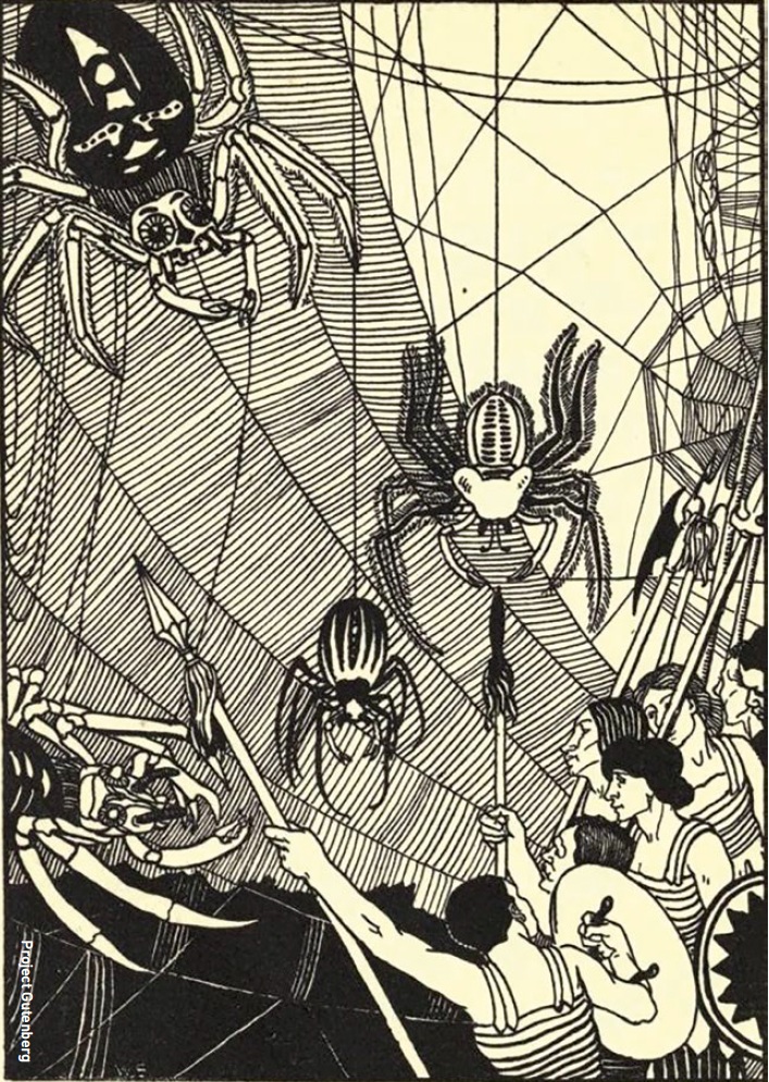Nineteenth century illustration from Ancient Greek novelist and satirist Lucian of Samosata’s popular book