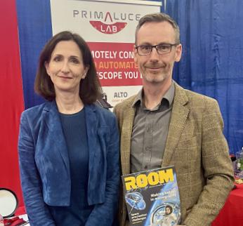 ROOM’s Steve Kelly with Sara Seager after their interview.