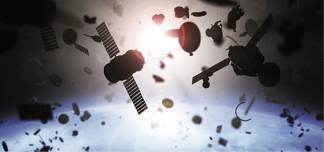 There are around 36,000 objects larger than 10 cm in low Earth orbit and millions of smaller fragments, posing a dynamic collision risk to operational satellites and other debris.