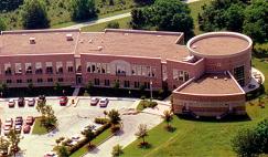 Aerial view of the Lunar and Planetary Institute.