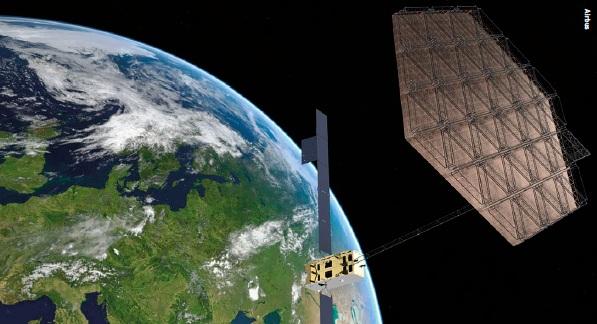 Artist’s impression of a reflector made in space.