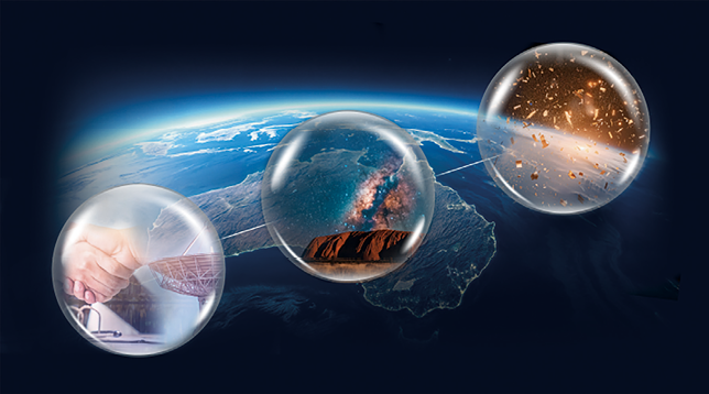 Australian Space Agency’s sustainability framework graphic.