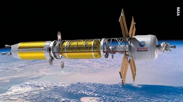 Illustration-of-a-spacecraft-enabled-by-nuclear-thermal-propulsion.
