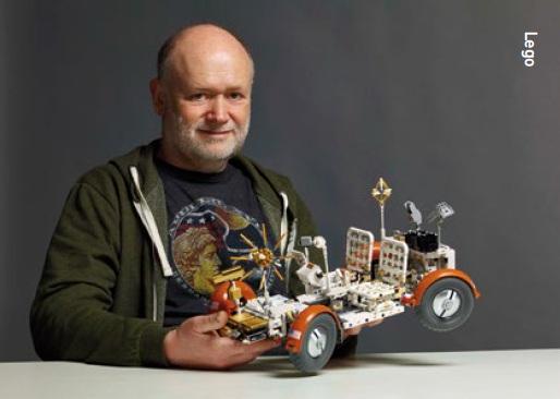 Lego Technic designer Olav Kroigaard with his labour of love.