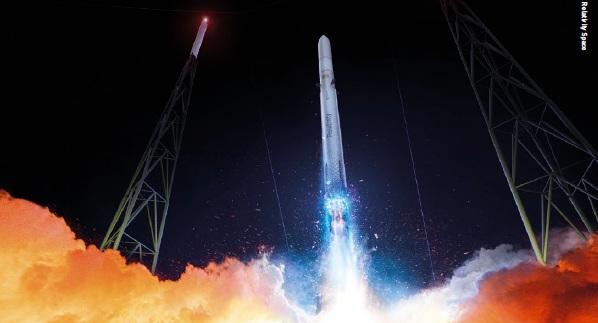 Relativity Space’s two-stage reusable Terran R rocket is one of several launch vehicles in development that use methane/liquid oxygen propellants.