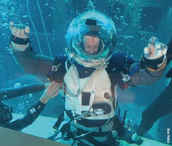Testing of the Neutral Buoyancy Suit designed by Cameron Smith