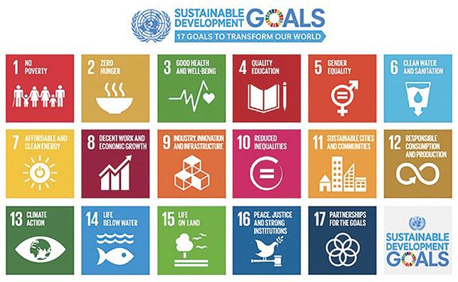 The 17 globally agreed UN SDGs