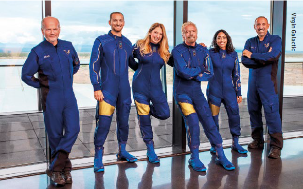 The Unity 22 mission in August 2021 was Virgin Galactic’s first fully crewed spaceflight.