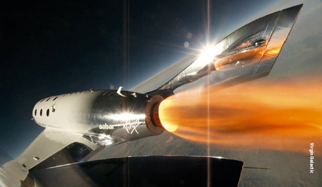 VSS Unity powering its way to space.