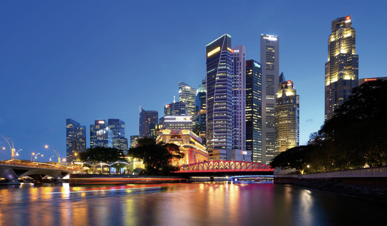 Singapore’s central business district. (Nicolas Lannuzel)