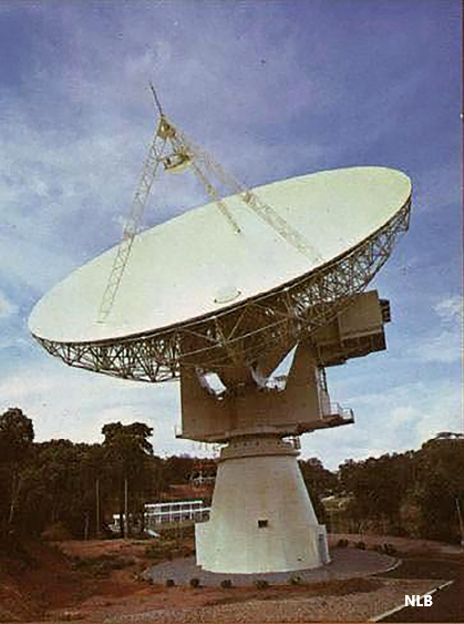 Singapore’s first satellite Earth station on Sentosa Island which was officially opened in October 1971.