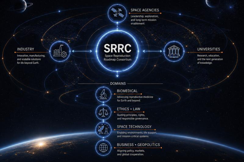 The SRRC ecosystem – how the consortium connects the fields needed for human reproduction beyond Earth.