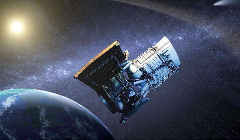 Wide-field Infrared Survey Explorer (WISE) spacecraft used to hunt for asteroids and comets in a project called NEOWISE.