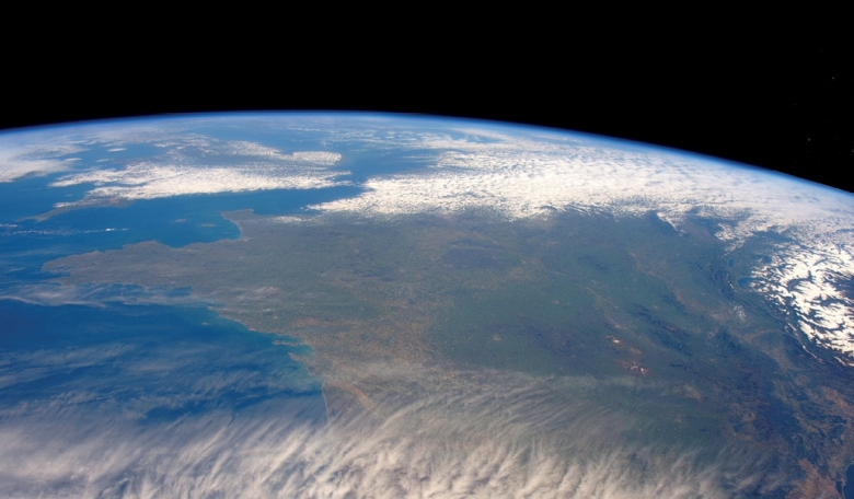 France from the International Space Station.