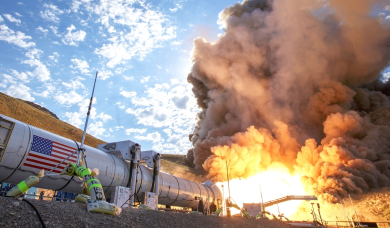 The second and final qualification motor (QM-2) test for NASA’s Space Launch System’s (SLS) booster took place in June at Orbital ATK Propulsion Systems test facilities in Utah.