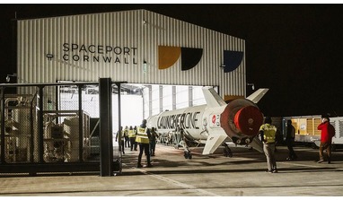 LauncherOne at Spaceport Cornwall. Credit: Spaceport Cornwall