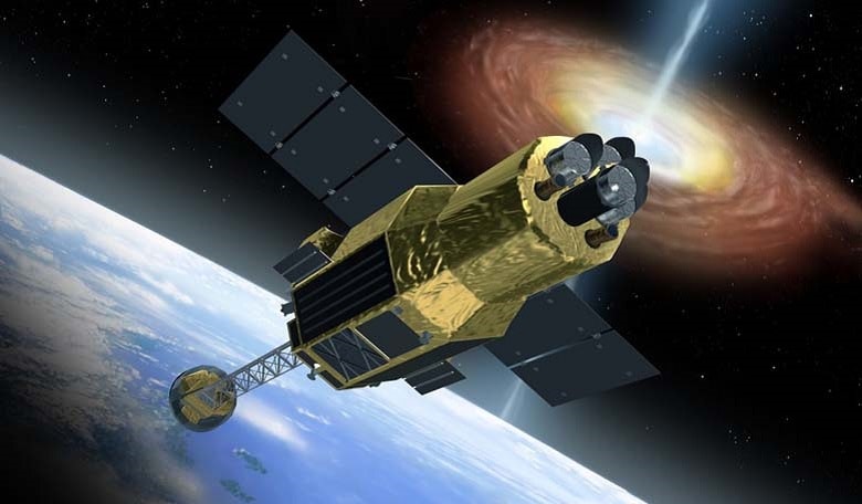 n artists concept drawing of the Astro-H satellite. Image Credit: JAXA