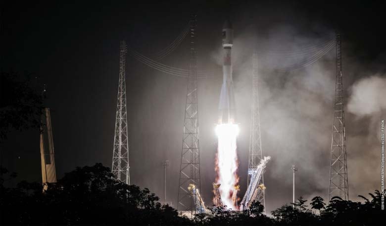 Galileo liftoff. Image credit: ESA/Arianespace