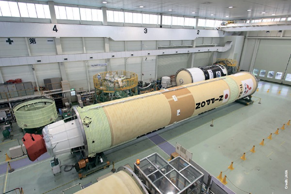 The upgraded H-IIA rocket undergoes thermal vacuum testing ahead of its launch in autumn 2015