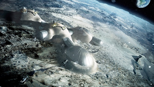 Artist’s impression of a future lunar settlement