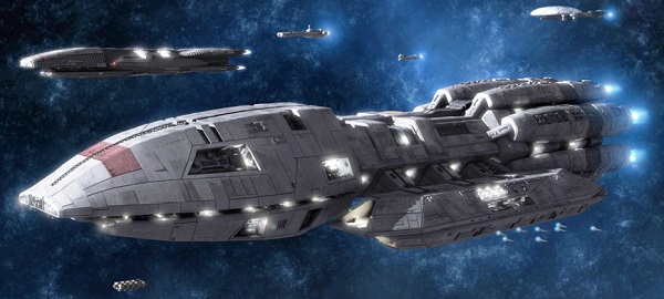 Spaceship Pegasus from Battlestar Galactica